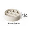 Simple Design Pet Slow Feeding Bowl, Wavy Column Design, Dual-Purpose for Food & Water, Easy To Clean, for Cats & Dogs Feeding