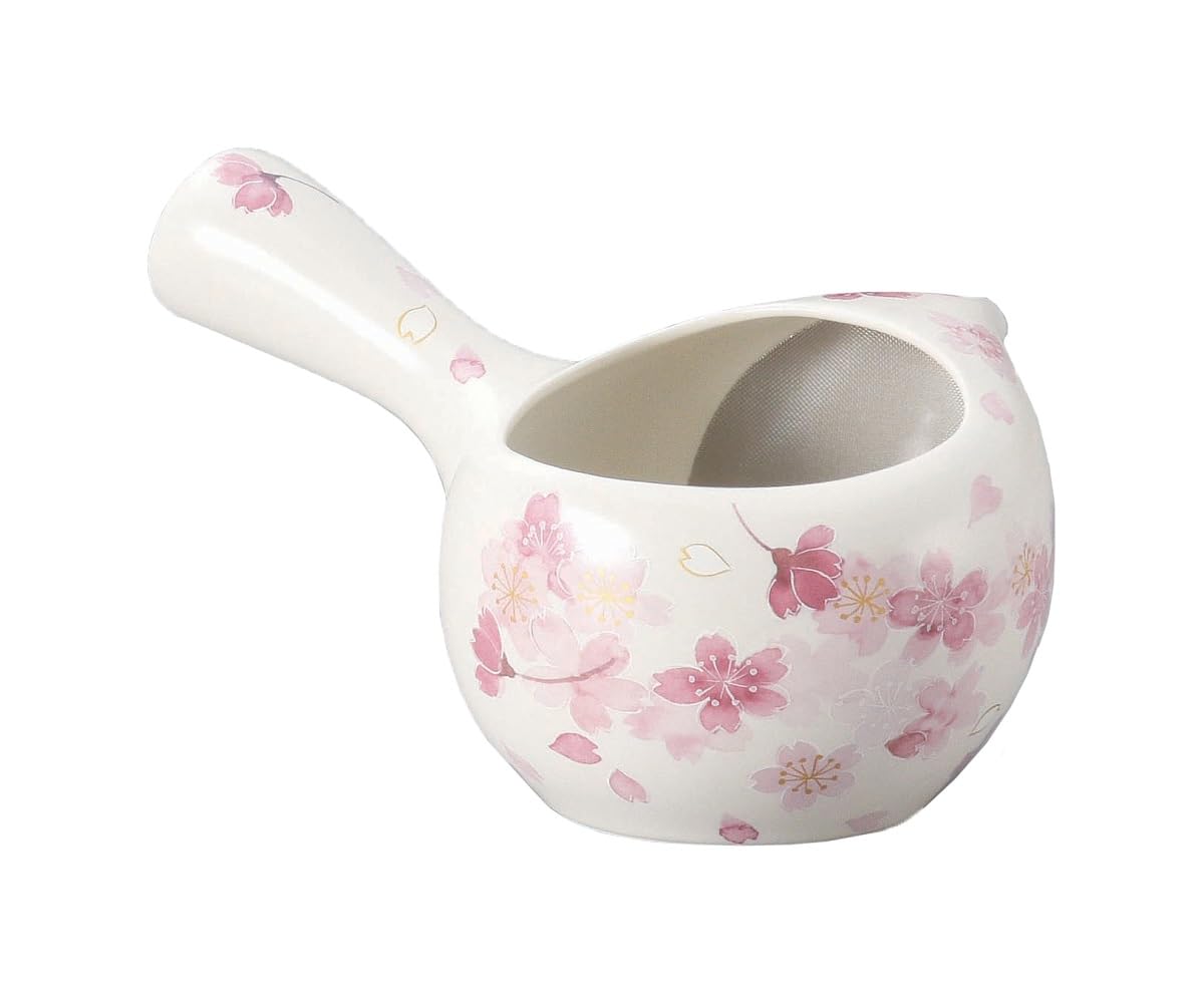 

Yamakiikai Teapot, Crystal White Cherry Blossom Pattern, 17.5 x 14 x 10.5cm, Chamil F456