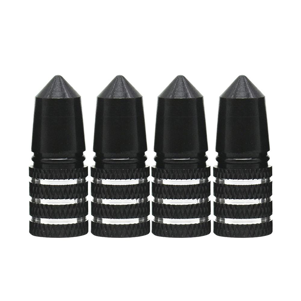 4pcs Aluminum Anodized Tire Valve Caps Motorcycle Electric Vehicle Valve Core for Car SUV Truck