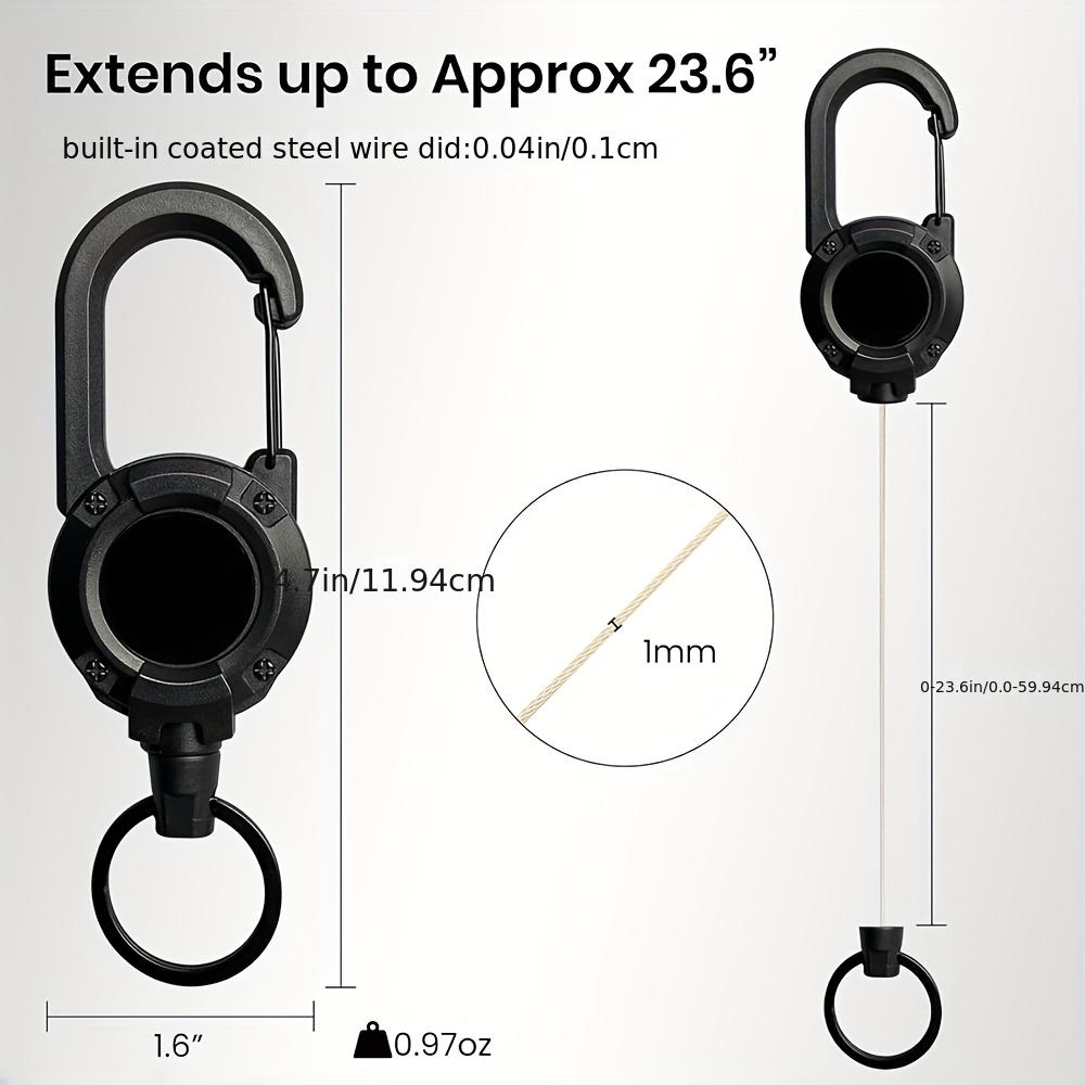 Retractable Mobile Phone Lanyard Heavy Duty Multi-functional Buckle ID Buckle Mobile Phone Buckle Versatile Lanyard & Wrist Strap for Daily Use
