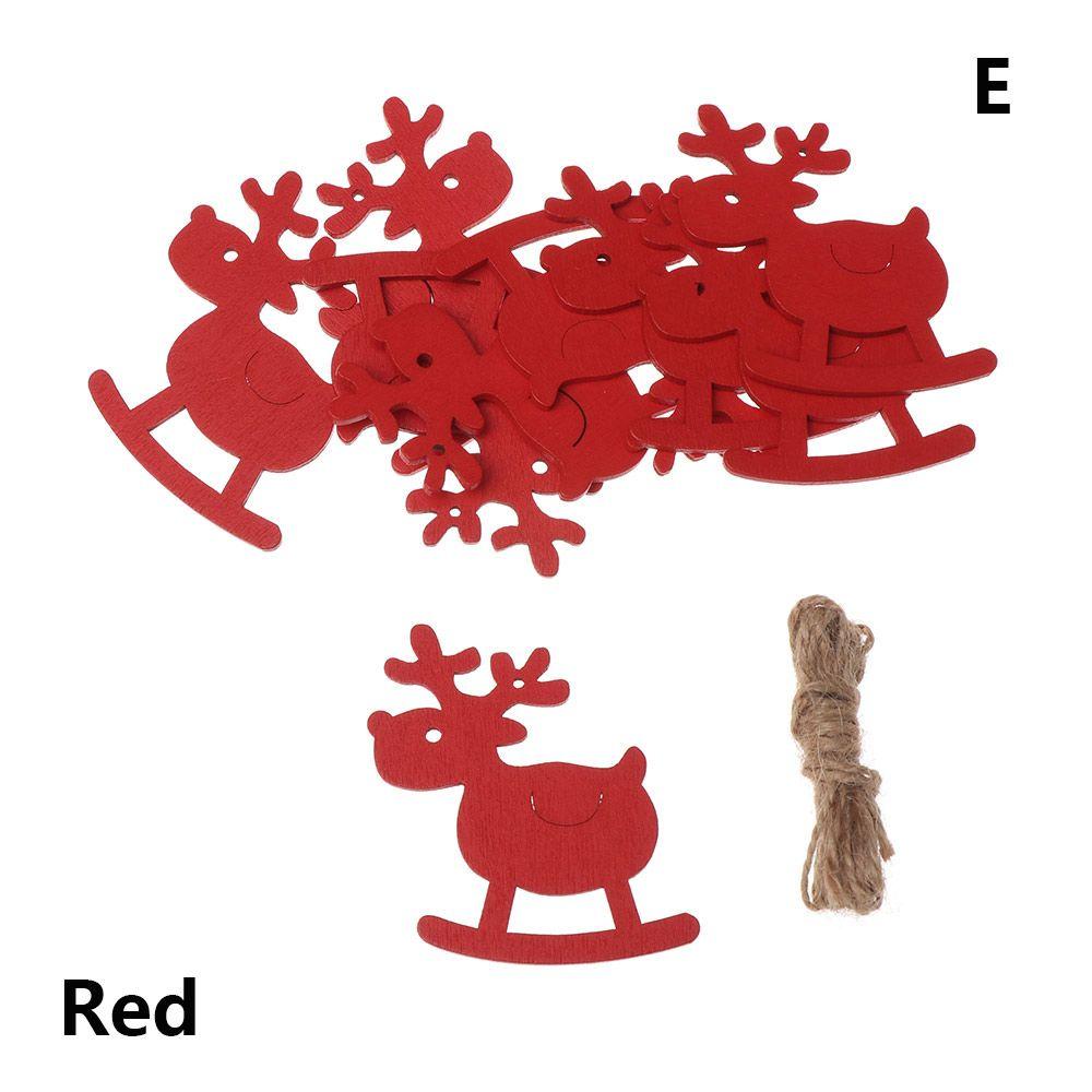 Tropfen Anhänger Holzhandwerk Weihnachten Hängend Weihnachtsmann/Elch/Engel Holzornamente Weihnachtsbaum Dekoration