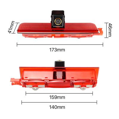 AHD 1080P 170° Fisheye Lens LED Van Brake Light Car Rear View Reverse Backup Camera For Volkswagen VW Caddy Panel Life 2003-2019
