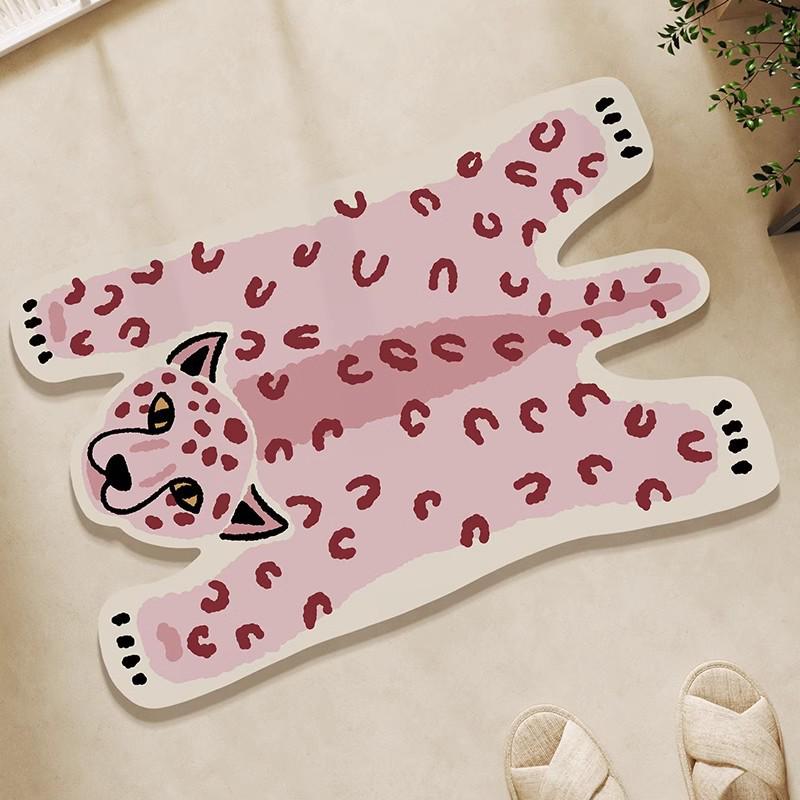 Cartoon Quick Dry Diatom Mud Bath Mat: Non-Slip, Stain-Resistant, Easy-Clean Floor Mat