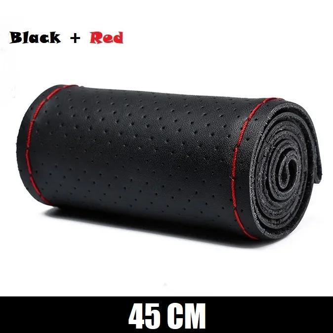 New Steering Wheel Cover Truck Handle Cover 42CM 45CM 47CM 50CM Braid Leather Car Steering Wheel Case for Truck Lorry Accessorie