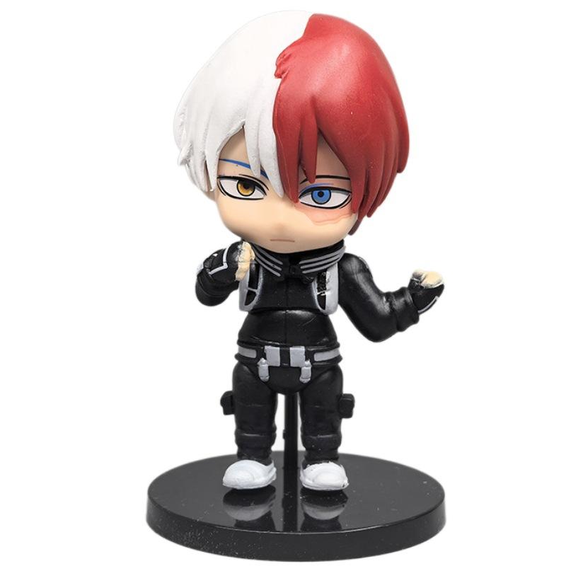 My Hero Academia Chibi Figure Set, Anime Collectible Model Toy, Cute Desktop Decor Gift for Mha Fans