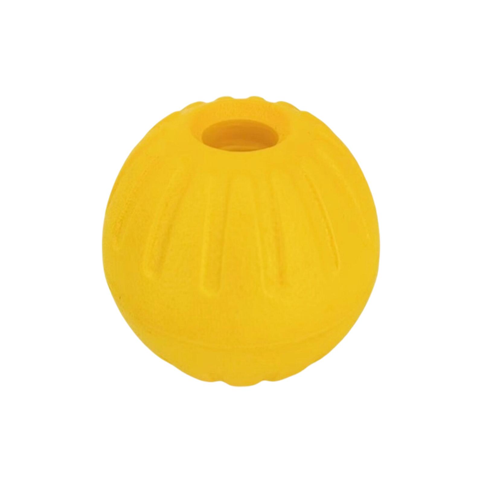 

EVA Foam Floating Toy Ball Dog Interaction Rope Tying Hollow Ball Pet Toy Horse Dog Border Collie Training Supplies S жовтий