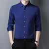 Spring and Autumn Men's Long-sleeved Shirt Youth Casual Solid Color Shirt Men's One Piece