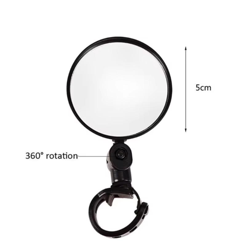 1/2PC Bike Mirror 360 Degree Adjustable Rotatable Handlebar Mirror Wide Bycicle Accessories Cycling Rear View Mirror Accesorios