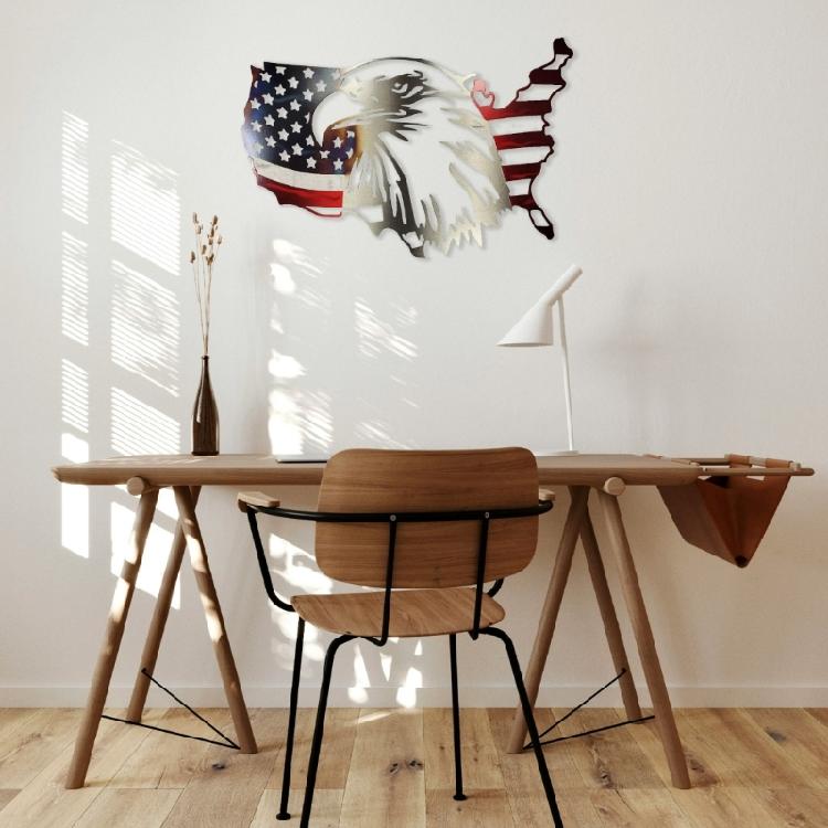 USA American Flags Metal Sign Wall Decorations Man US