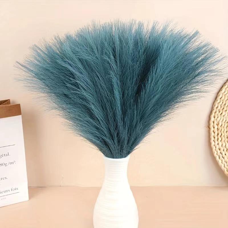 

Искусственный рогоз, домашнее свадебное украшение, напольные имитационные зеленые растения One Size синий