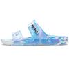 Classic Clog Marble Beach Unisex White Blue Slippers 'White Blue' 207701-1FK