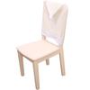 Christmas Elk Embroidered Chair Cover House Chair Decoration Seat Back Protection Cover Gray