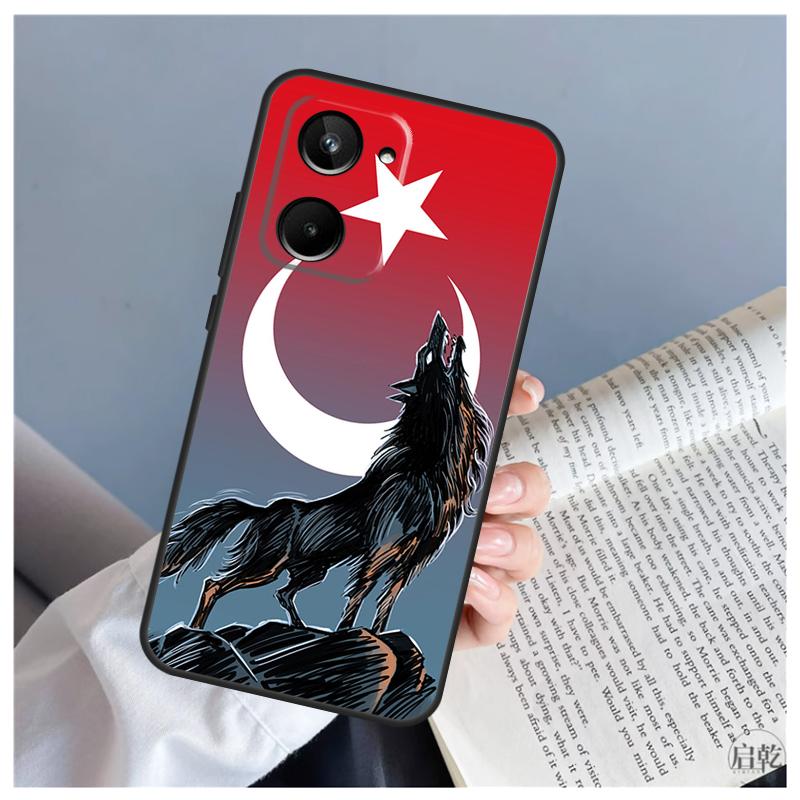 Turkey Turkish Flag For Realme C71 C55 C75 C67 C63 C51 C61 C53 C35 C65 11 12 13 14 15 Pro Plus GT6 GT7 Pro Case