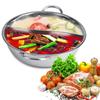 Two Flavor Hot Pot 27/29/31cm Thick Stainless Steel Hot Pot Two Flavor Separation Induction Cooker Usable Two Flavor Hot Pot
