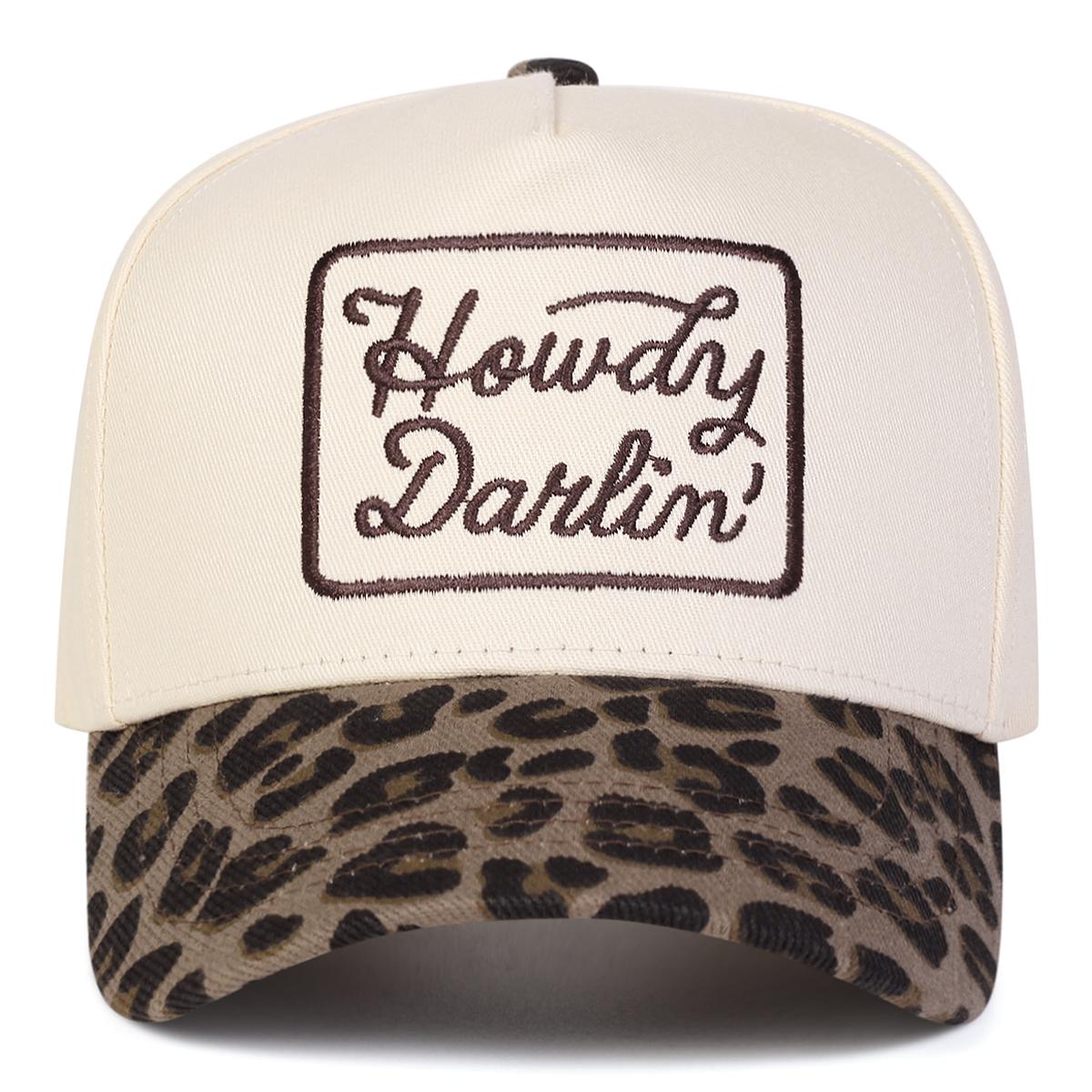 

Унисекс Бейсболки с вышивкой букв Howdy Darlin Весна и Осень Открытый Воздух Регулируемые Повседневные Шляпы Шляпа от Солнца Спортивная Кепка