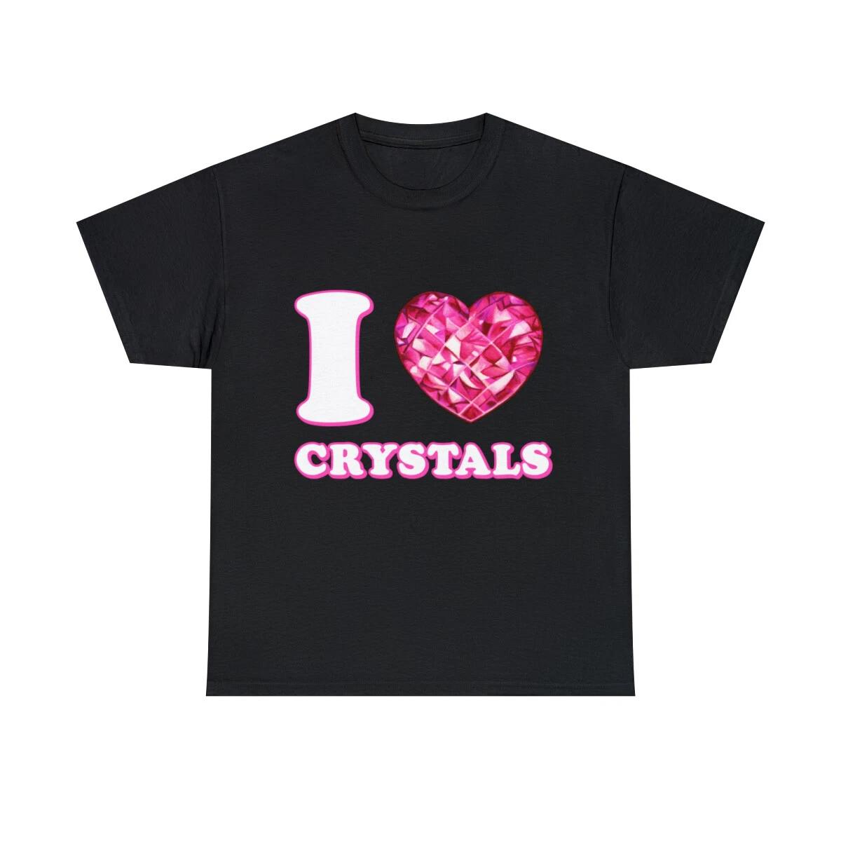 I Love Crystals Graphic Tee Shirt, S-5XL 2XL