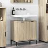 Washbasin Cabinet with Door Sonoma Oak 60.5 x 33.5 x 61 cm