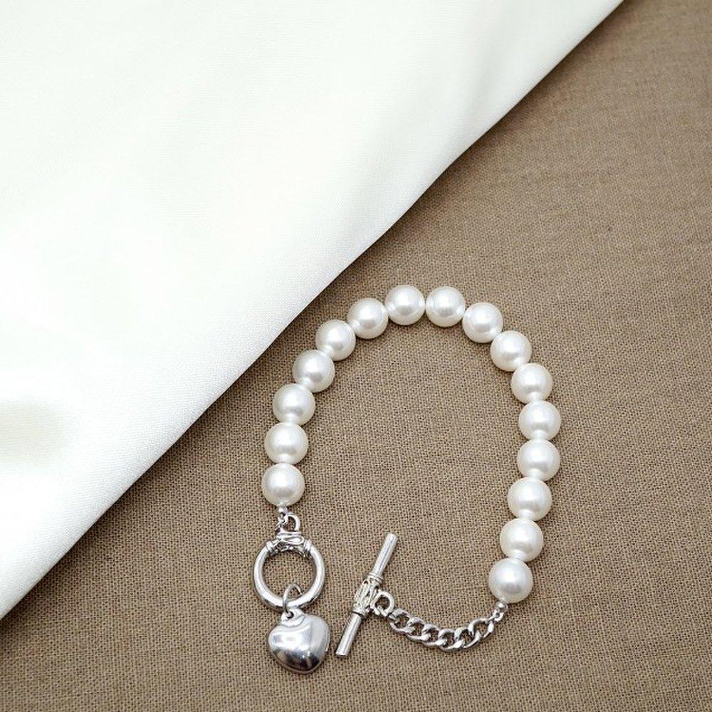 Plump Heart Pearl Bracelet_P347126392