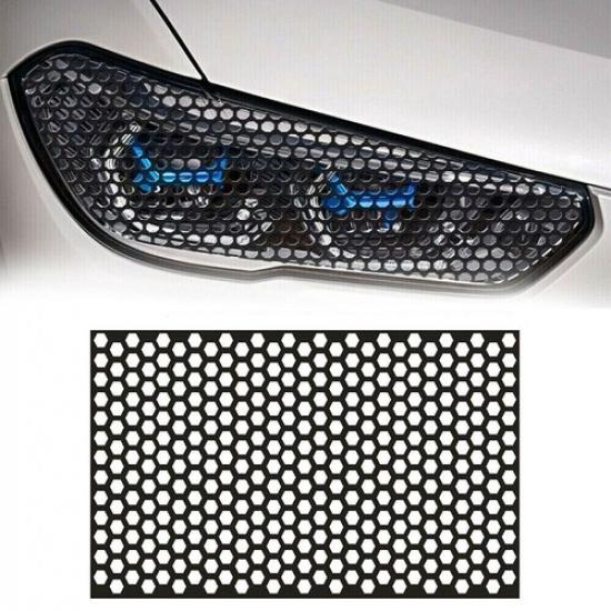 48x30см Черная сотовая наклейка на задний фонарь Декаль на лампу Автоаксессуары
