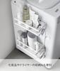 Yamazaki Tower Magnetic Washing Machine Side Rack, 4700, White, 28 x 11.5 x 40 cm