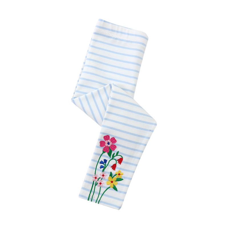 Girls' European and American Style Slim Fit Elastic Leggings for Autumn and Spring