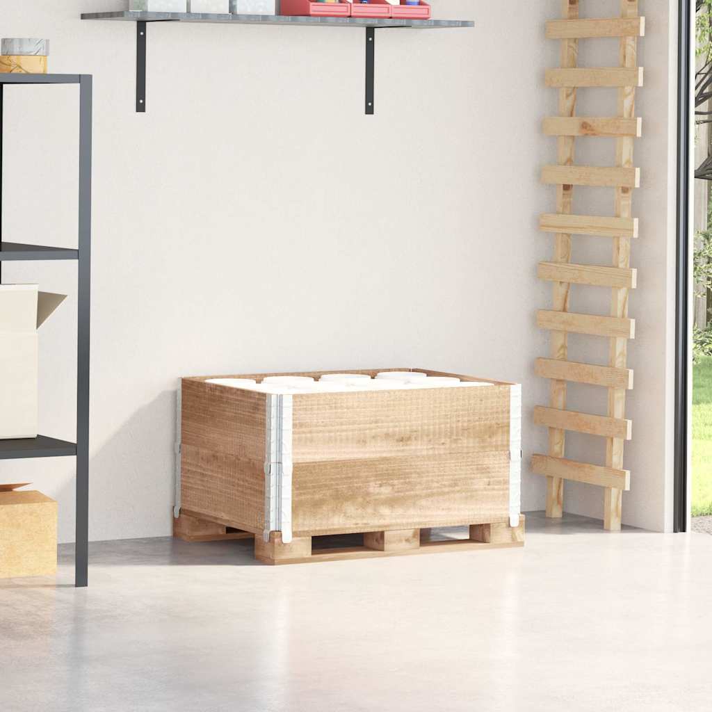Vidaxl Extensiones de Palets, 2 Piezas, 80X60 Cm, Madera de Pino Maciza