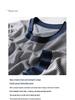 2024 Men's Striped Polo: Short-Sleeve, Versatile Round Neck Knit Shirt