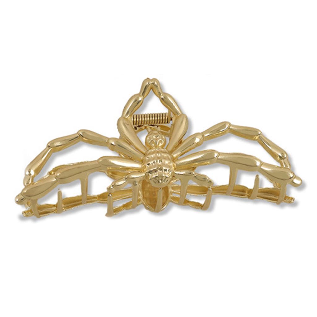 10.5cm Halloween Hair Claw For Women Creative Alloy Spider Shaped Shark Gripper Trendy Metal Hair Accessories Girls Hairpin