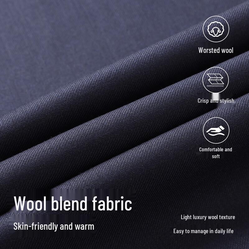 Langdeng Washable Wool-Blend Business Casual Men's Jacket