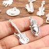 10pcs Musical Note Pendant Piano Guitar Microphone Speaker Suona Music Equipment Alloy Jewelry Accessories