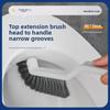 Multifunctional Gap Cleaning Brush - Window Groove Cleaning Tool for Bathroom and Toilet Gap Cleaning and Two-in-one Floor Brush