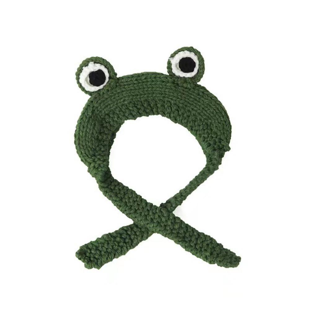 Cute Women  Beanie Hat Warm Warm Hat Cap Ladies Fashion Knitted  Frog Hat  Party Use