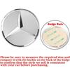 For Mercedes Benz W211 W203 W204 W210 W124 AMG W202 CLA W212 W205 3D Aluminum Car Styling Steering Wheel Badge Sticker Accessory