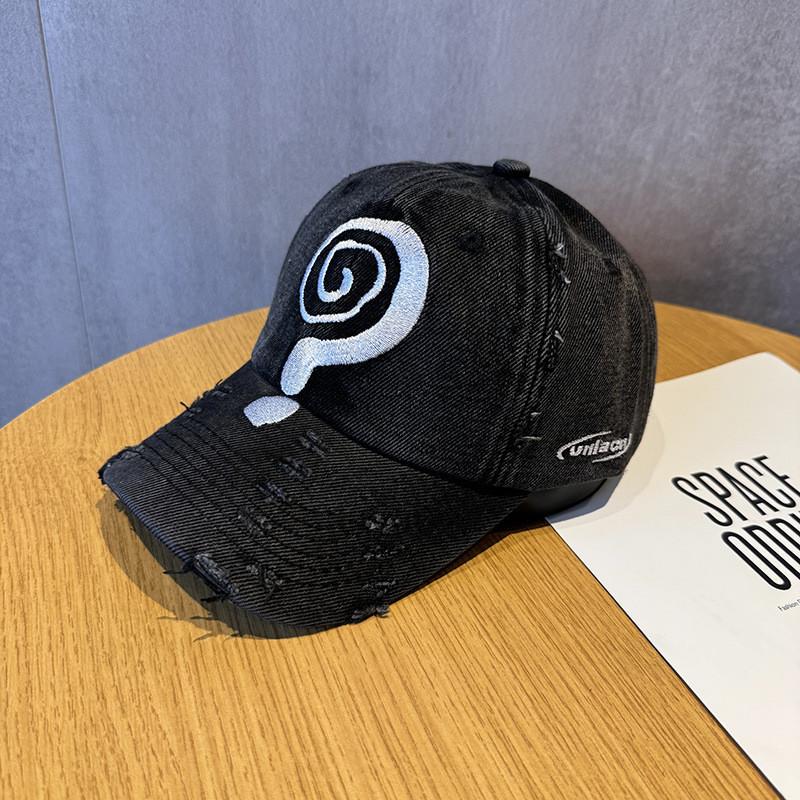 

Problem Embroidered Baseball Cap With Washable Cotton For Men And Women чорний