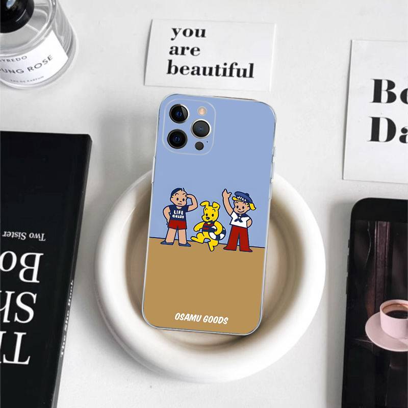 Fashion Osamu Goods Phone Case For IPhone 11 13 16 12 17 14 15 Pro Max Plus Soft Clear Back Cover Coque