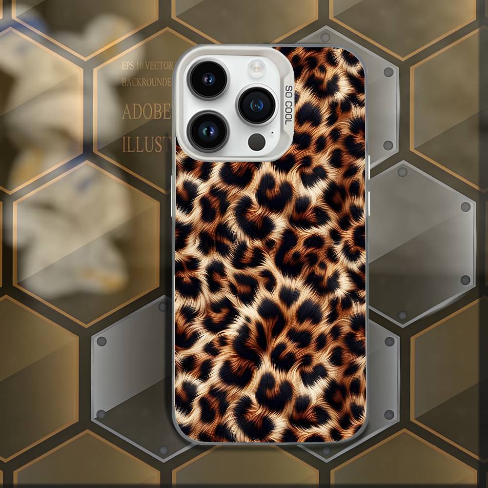 

Luxury Classic Creative Leopard Print Phone Case For iPhone X,17,16,15,14,13,12,11,Mini,Pro,E,MAX Candy Matte Shockproof Cover 25 iPhone17Pro