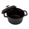Staub Pico Round 1101425 Cocotte, 14cm, Black,