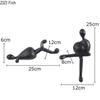 Black Abstract Characters Resins Sculpture Creative Furnishings Desk Decoration Simplicity Figures Statue Modern Home Decor