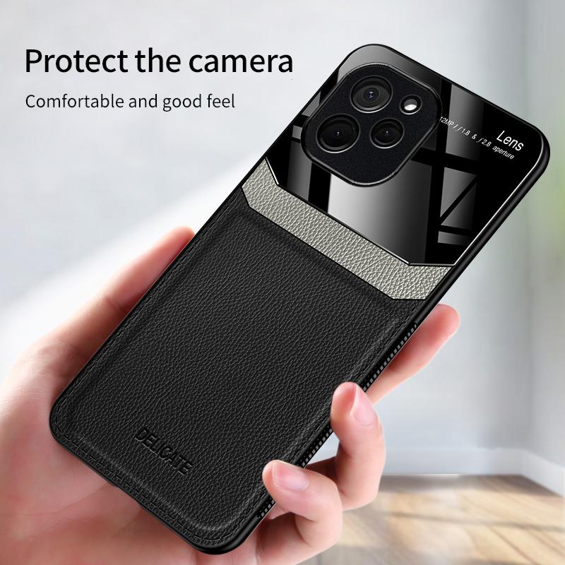 Für Poco X5 Pro Handyhüllen Luxus Ledertextur Stoßfeste Hülle Abdeckung Poco X5 Rückseite Caso Poco C55 C40/Poco M4 Pro/Poco X3 X4