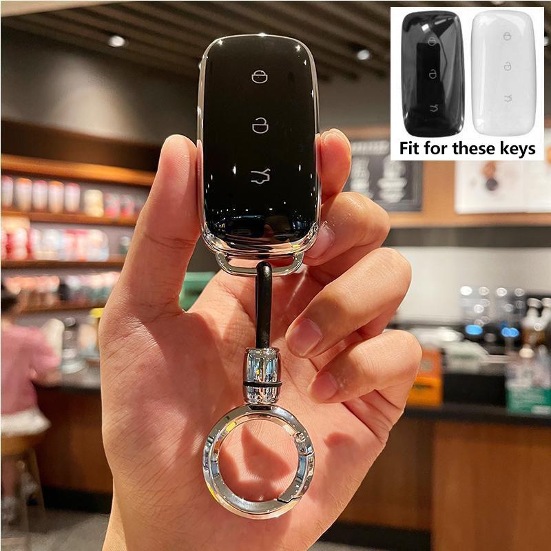 Car Key Case Cover For Geely Galaxy Ex5 Accessories E5 Em-I Emi Starship 7 Remote Keychain Fob Shell