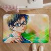Anime-Your Lie in AprilS Floor Mat Soft Non-Slip Bath Mat, Bedside Carpet, Absorbent Doormat for Home