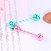 7 Pcs/Set The Plating Color Steel Stainless Steel Rod Tongue Nailed Double Ball