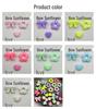 Spring Acrylic Loose Beads for DIY Hair Ties and Bracelets - Bow, Sunflower, Heart Shapes