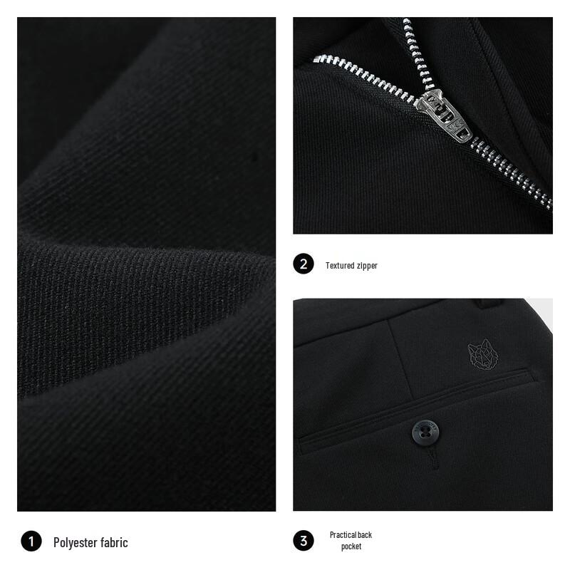 Septwolves Men's High-Stretch Brushed Casual Pants