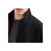 Emporio Armani Solid Color Stand Collar Embroidered Strap Zipper Hoodie Men Hoodies Black 6D1MA8-1JHSZ-0999