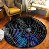 Kitchen Crystal Witch Round Area Rugs Indoor Circle Rug Halloween Entryway Doormat Floor Carpet for Bedroom Living Room Mat
