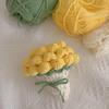 Crochet Rose Bouquet Coaster Heat-resistant DIY Handmade Knitting Flower Coffee Mug Cup Mat Kitchen Countertop Table Desk Decoration