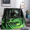 Alien Ornate Frame Blanket Lightweight Flannel Bedding Blanket Perfect for Travel, Camping, Living Rooms, Offices, Sofas, Fan Christmas gift