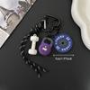 Mini Fitness Series Pendant Heart Buckle Simulation Dumbbells Keyring  Bodybuilder