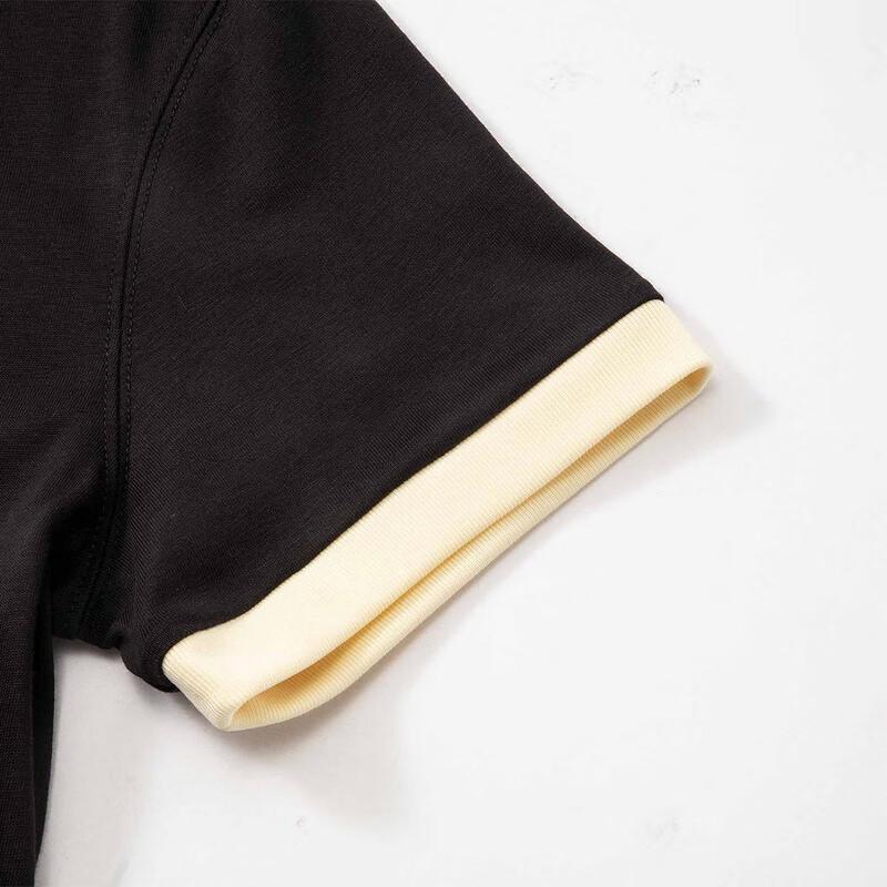 Puma Color Block Breathable Sports Crew Neck Pullover Letter Print Short Sleeve T-Shirt Women Tops Black 628269-01